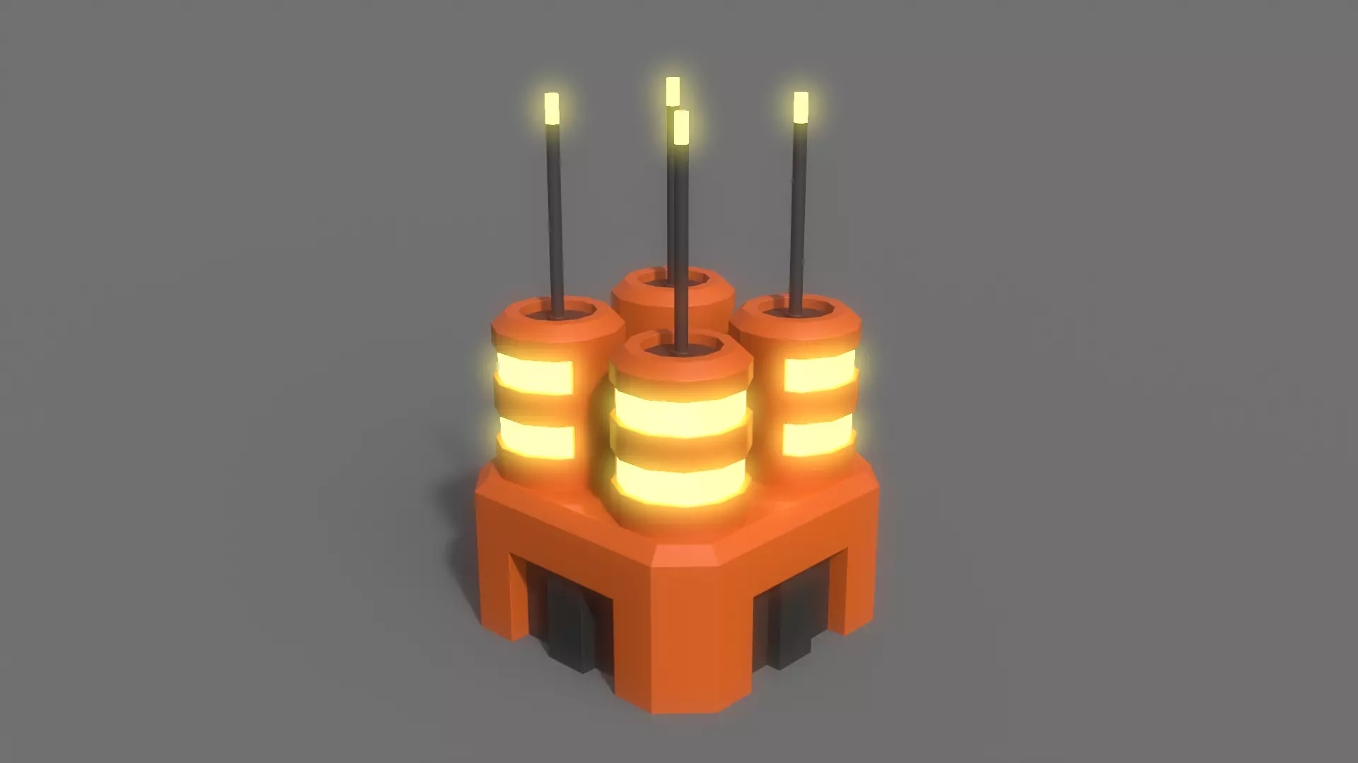 PBR Sci-Fi Building A11 Low-poly 3D model_0