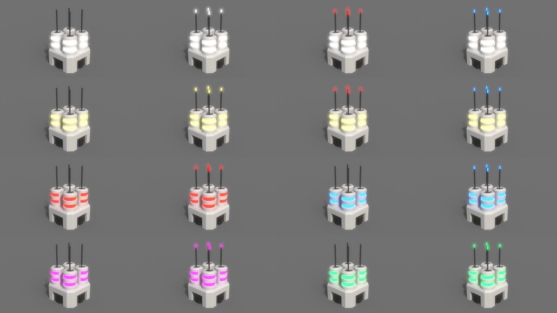 PBR Sci-Fi Building A11 Low-poly 3D model_3