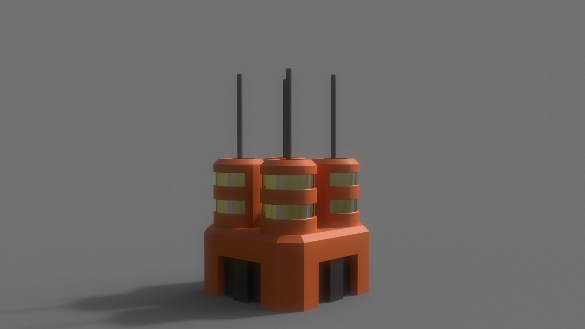 PBR Sci-Fi Building A11 Low-poly 3D model_8