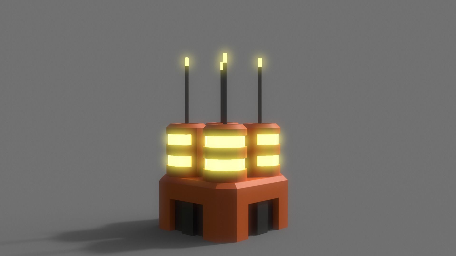 PBR Sci-Fi Building A11 Low-poly 3D model_5