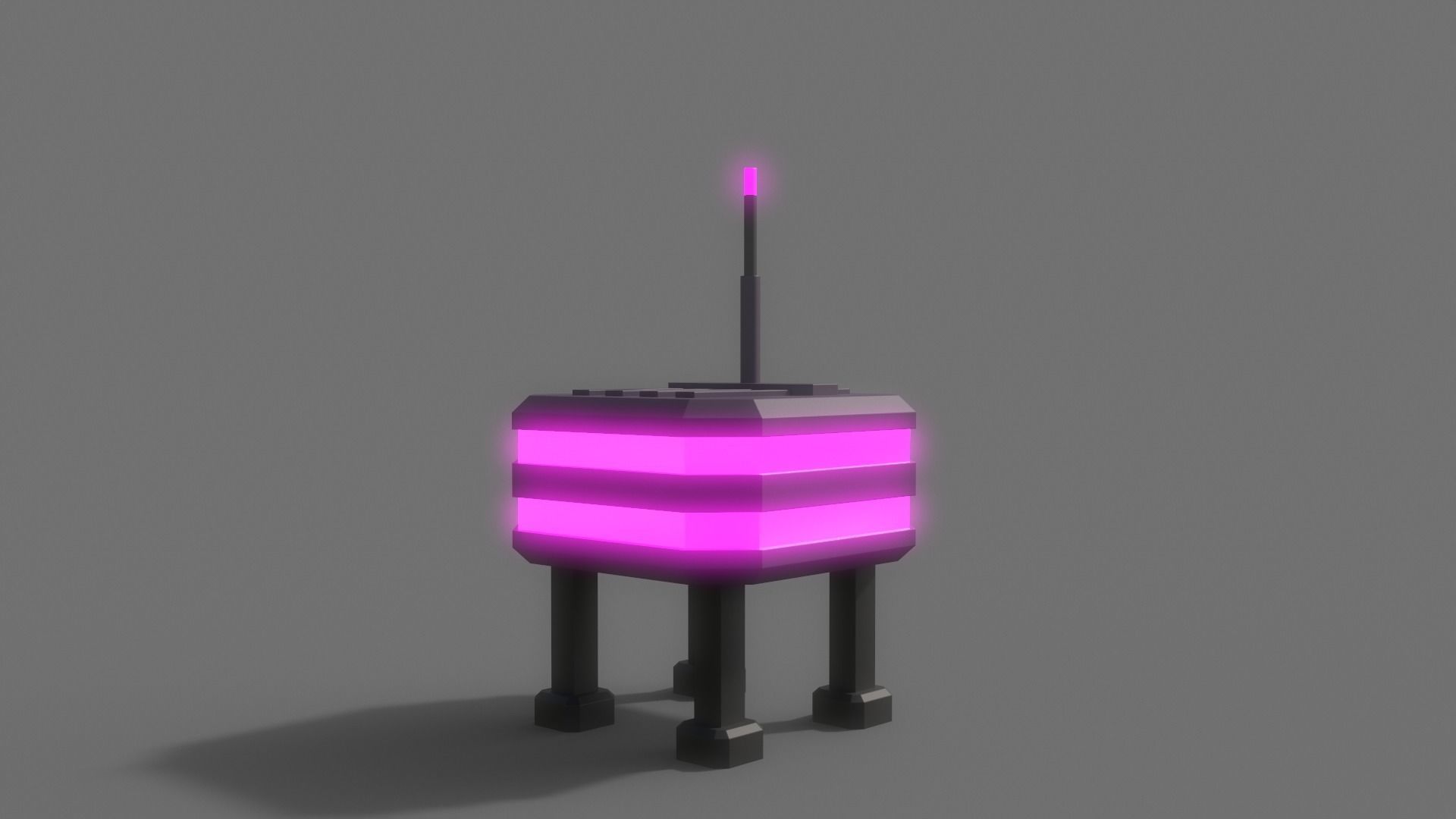 PBR Sci-Fi Building A12 Low-poly 3D model_5