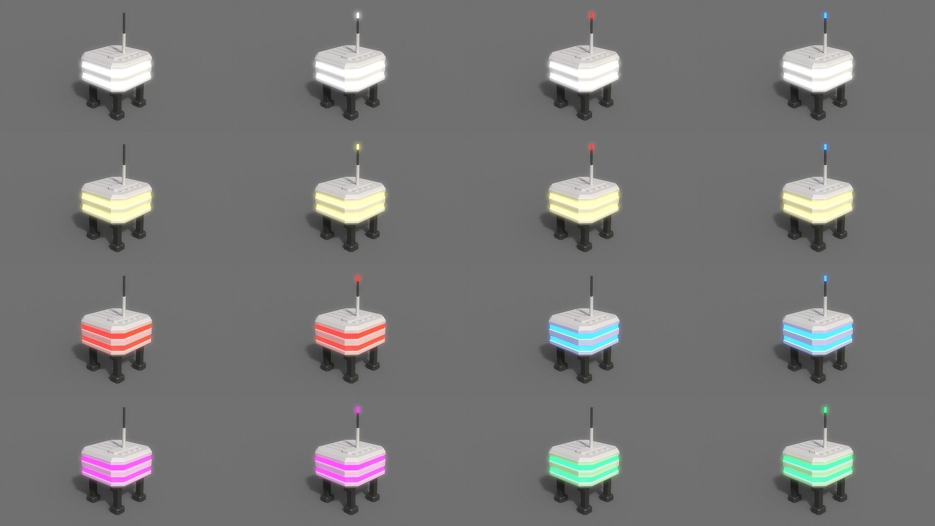 PBR Sci-Fi Building A12 Low-poly 3D model_3