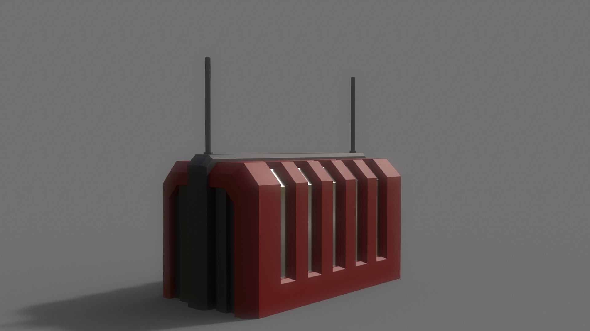 PBR Sci-Fi Building A15 Low-poly 3D model_8