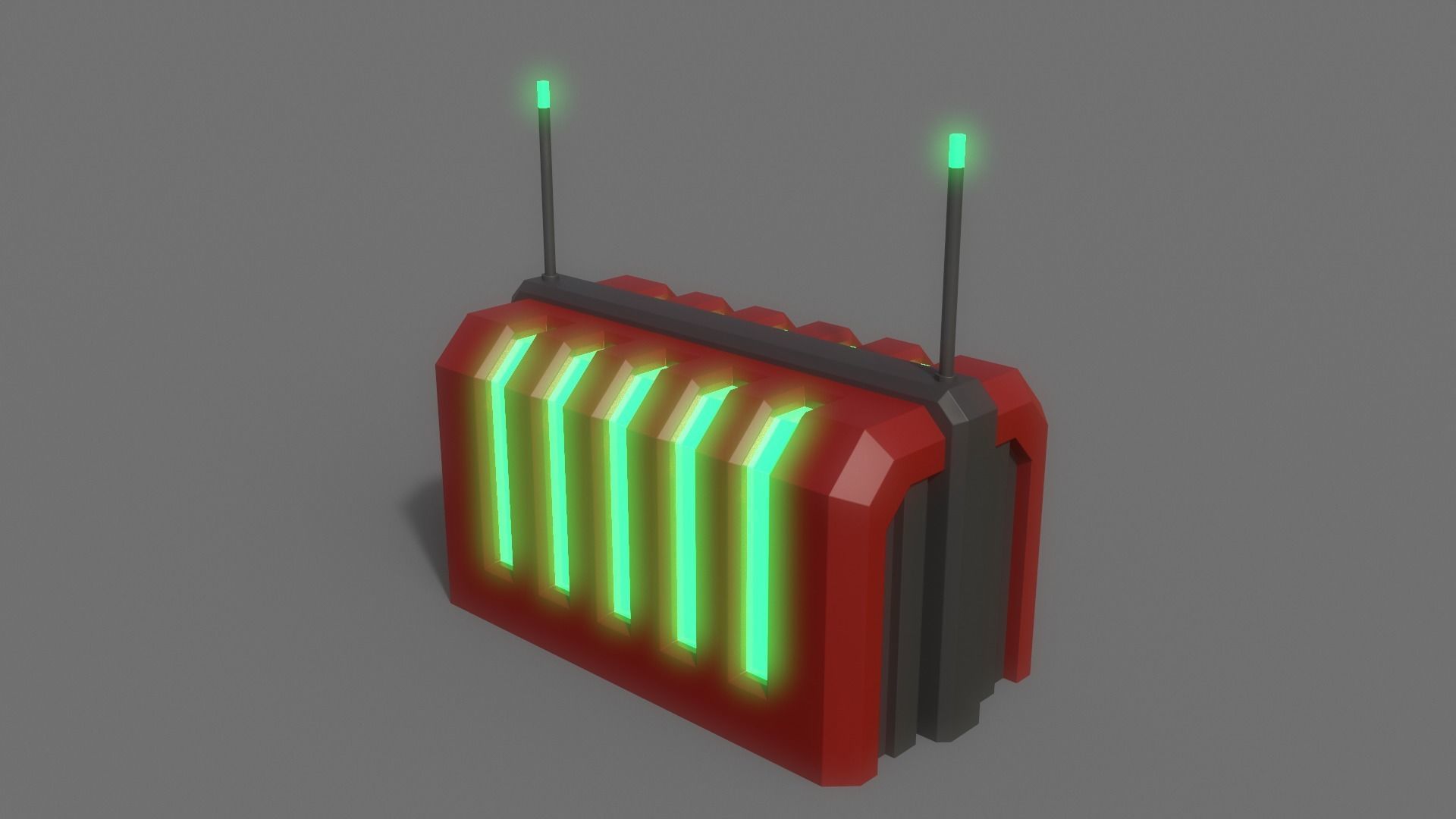 PBR Sci-Fi Building A15 Low-poly 3D model_4