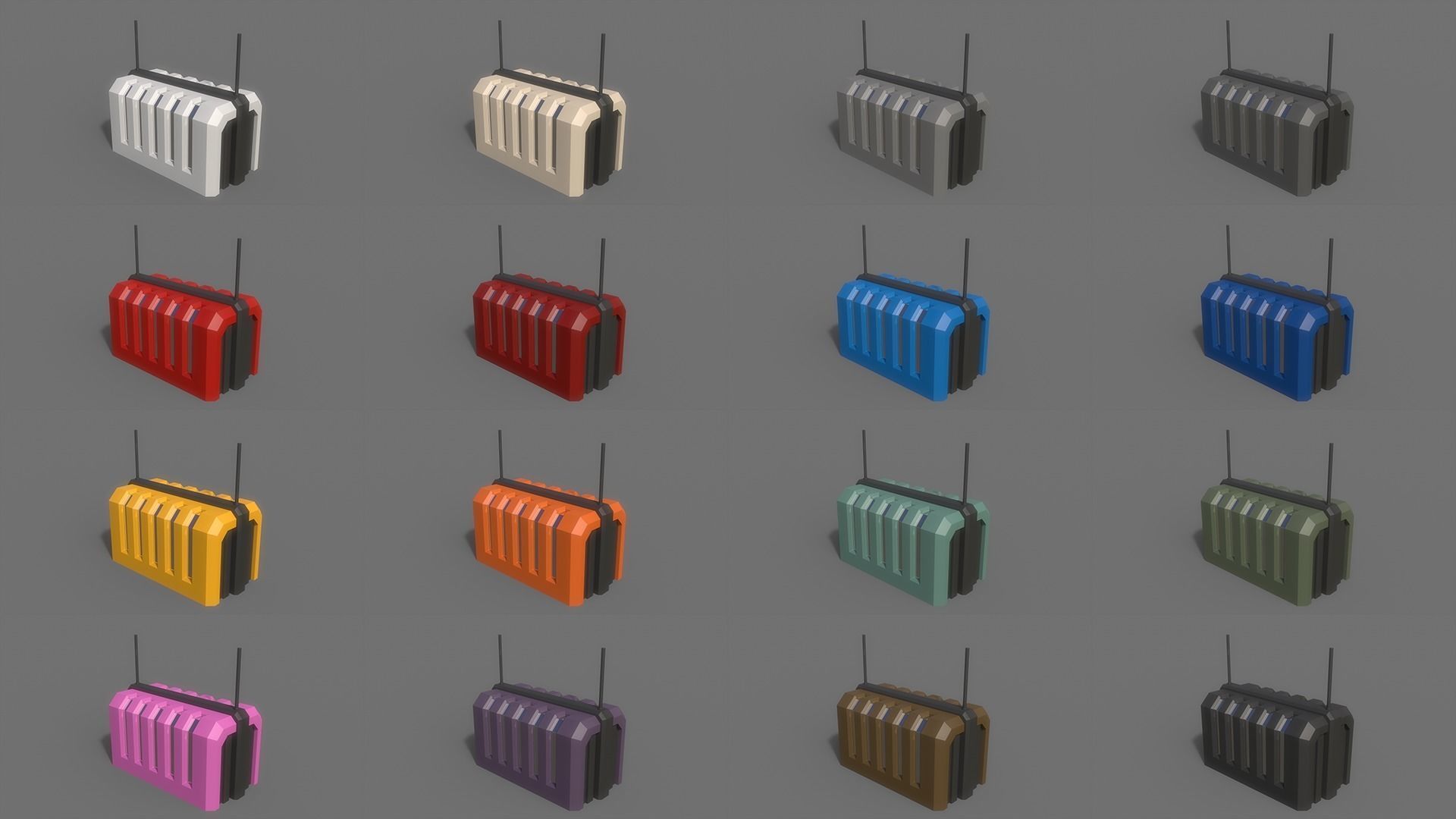 PBR Sci-Fi Building A15 Low-poly 3D model_2