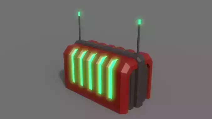 PBR Sci-Fi Building A15 Low-poly 3D model