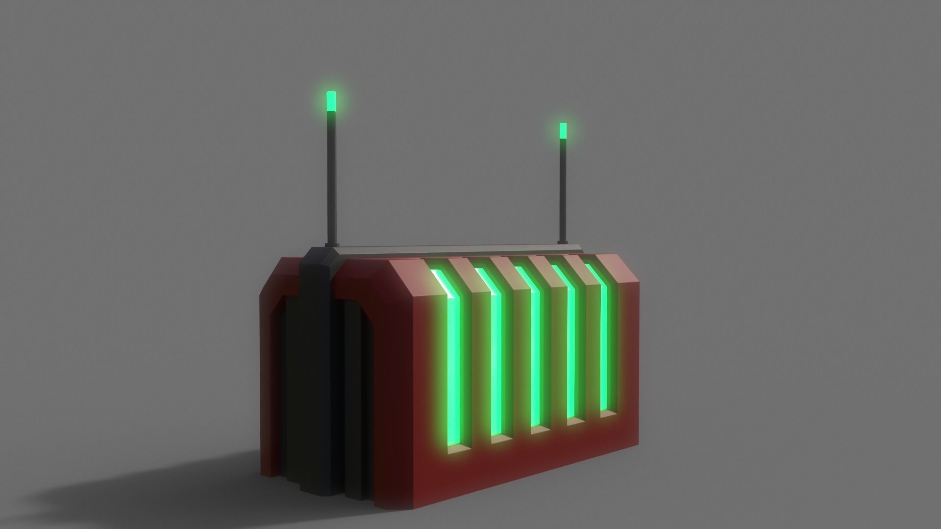 PBR Sci-Fi Building A15 Low-poly 3D model_5