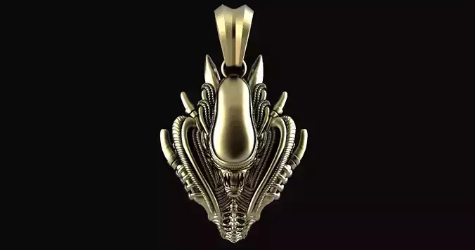 Alien Xenomorph pendant 3D print model