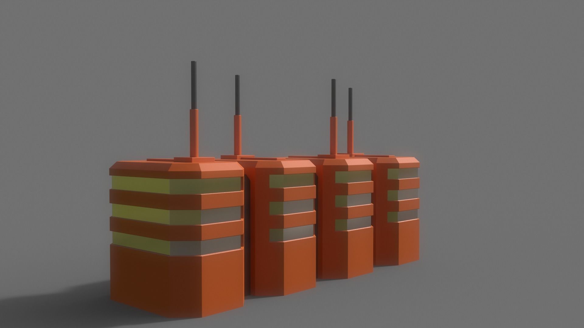 PBR Sci-Fi Building A17 Low-poly 3D model_8