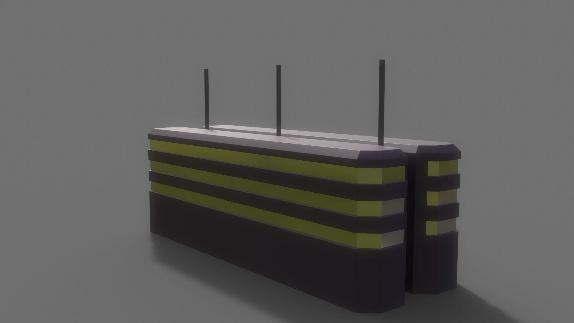 PBR Sci-Fi Building A18 Low-poly 3D model_9