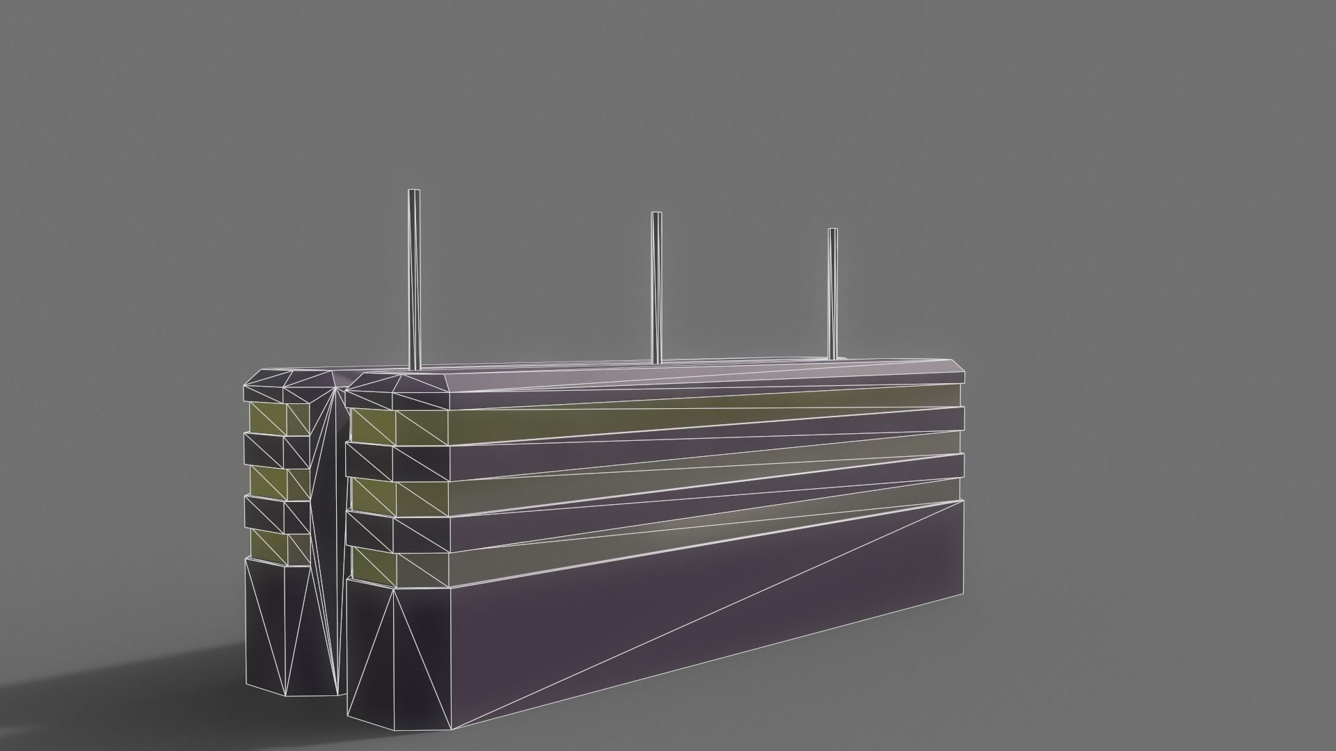 PBR Sci-Fi Building A18 Low-poly 3D model_11