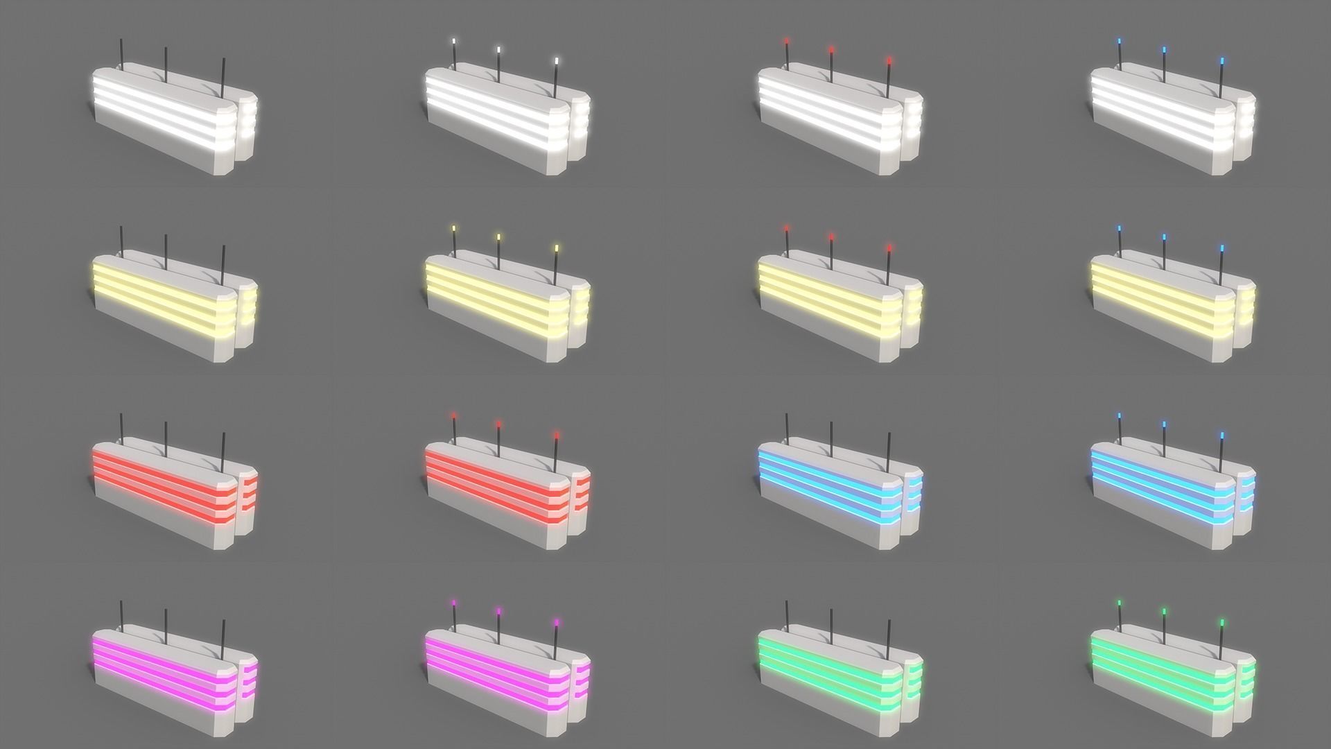 PBR Sci-Fi Building A18 Low-poly 3D model_3