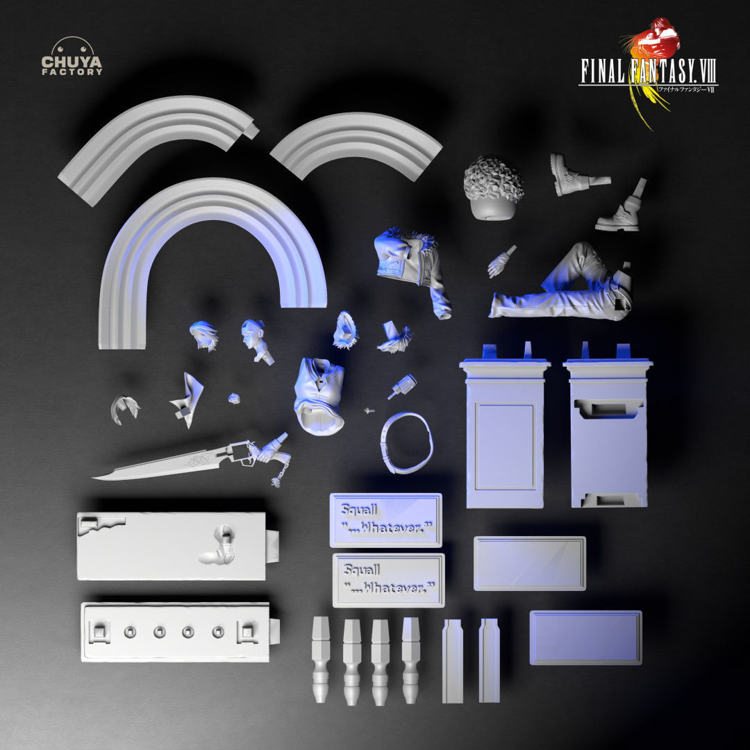 Squall Leonhart 3D print model_12