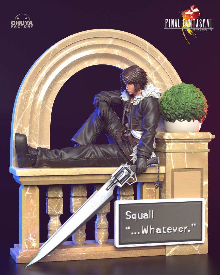 Squall Leonhart 3D print model_1