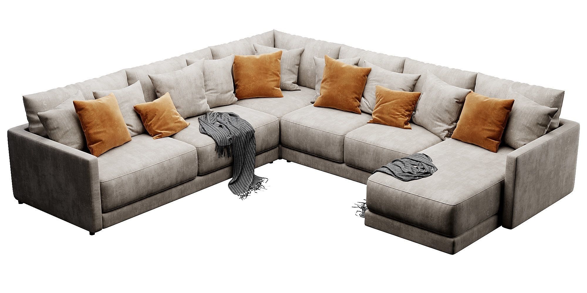 Crate and Barrel Gather sofa 3D model_13
