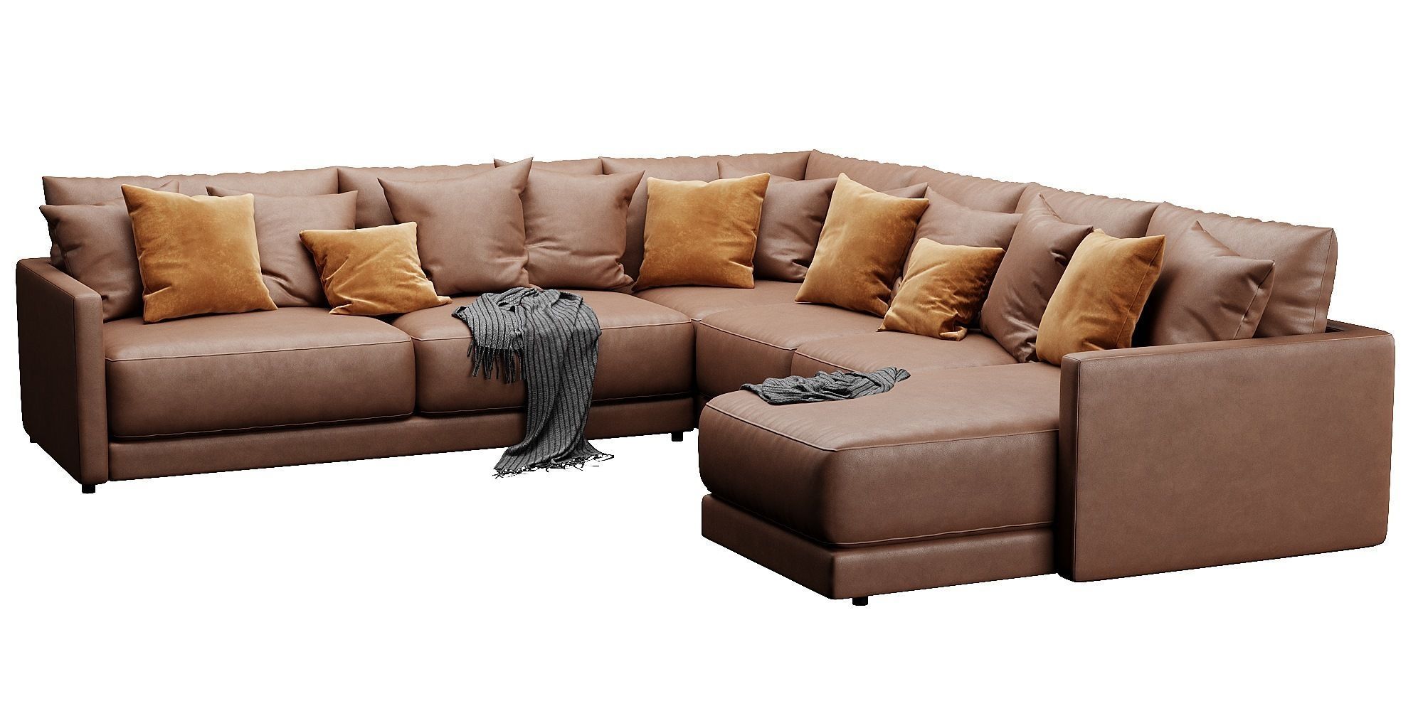 Crate and Barrel Gather sofa 3D model_11