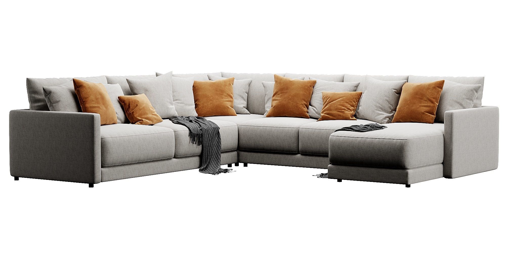 Crate and Barrel Gather sofa 3D model_9