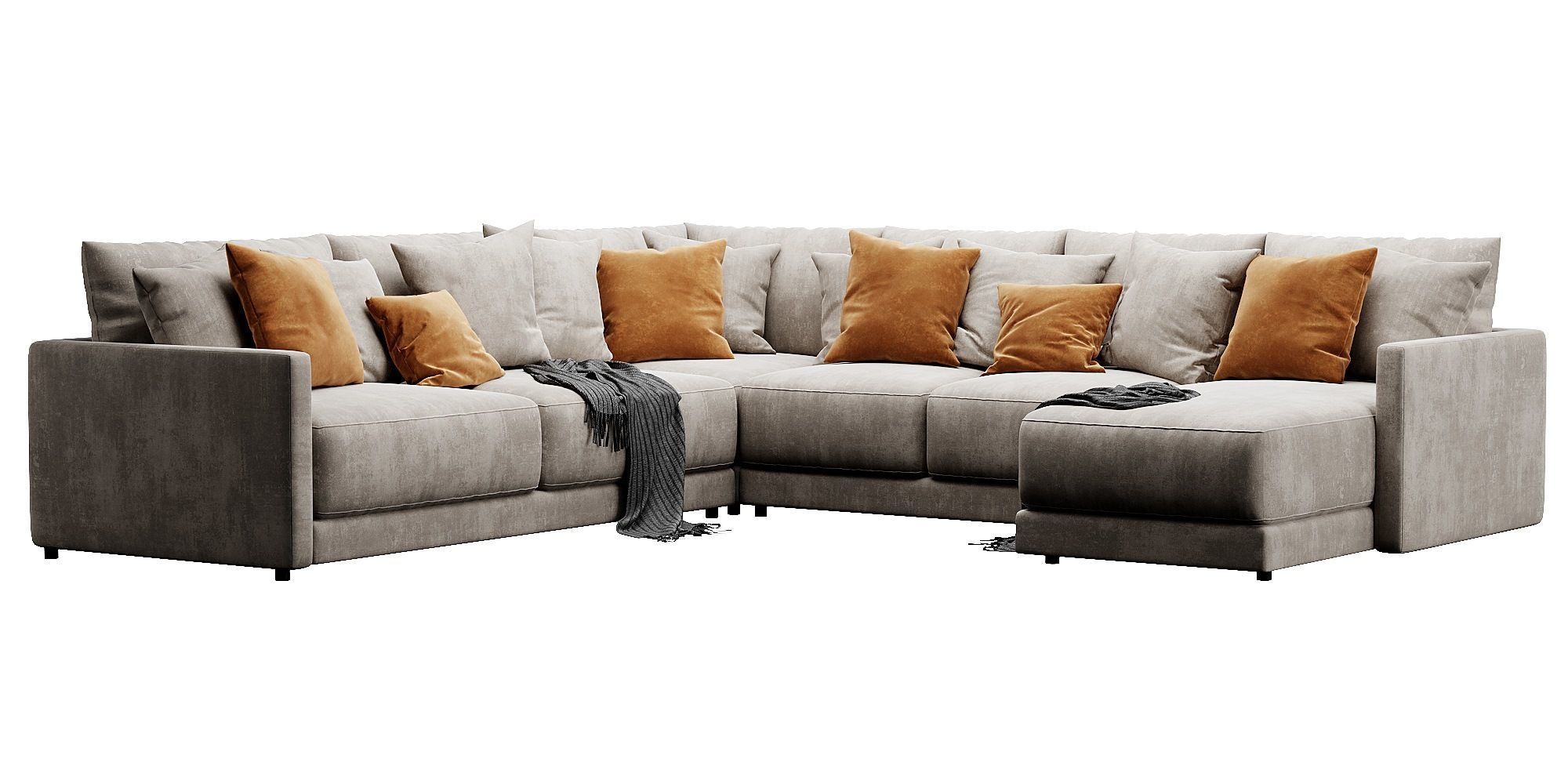 Crate and Barrel Gather sofa 3D model_6
