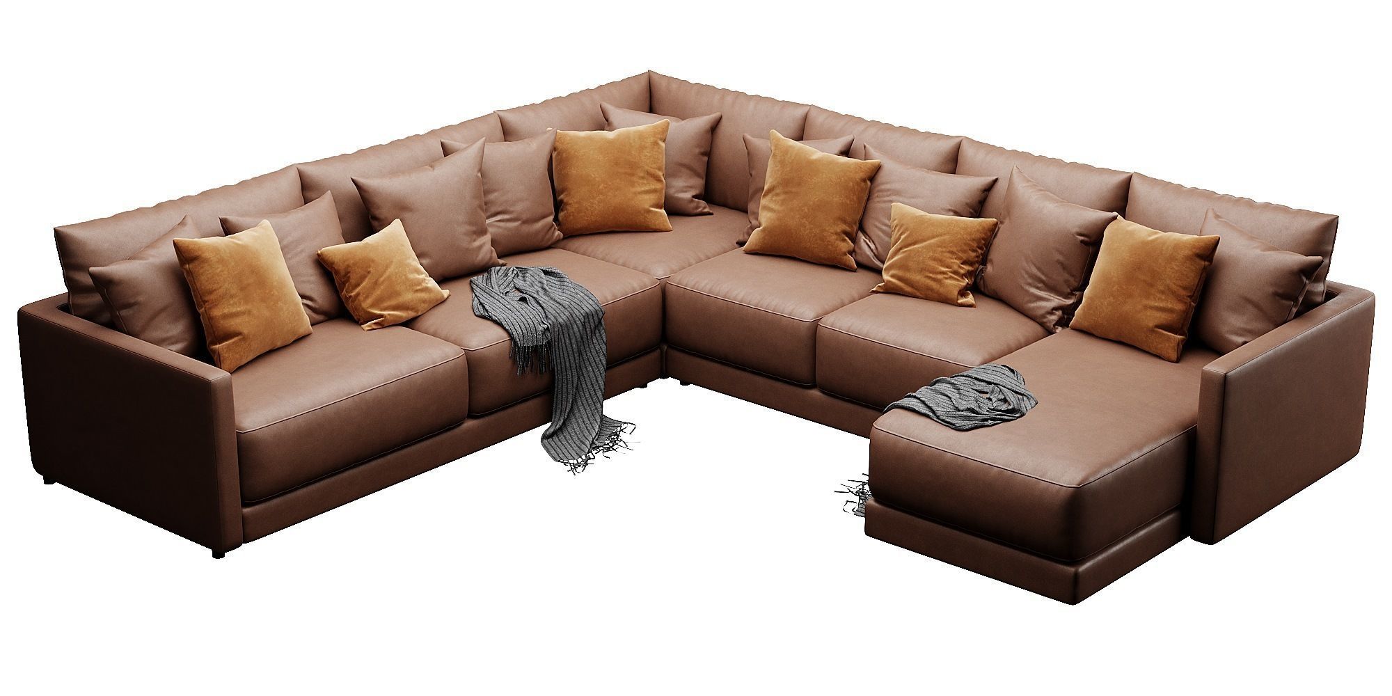 Crate and Barrel Gather sofa 3D model_14