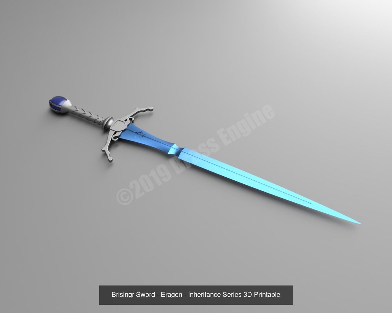Brisingr and Zar-roc Swords - Inheritance Series - Eragon 3D Model Collection_4