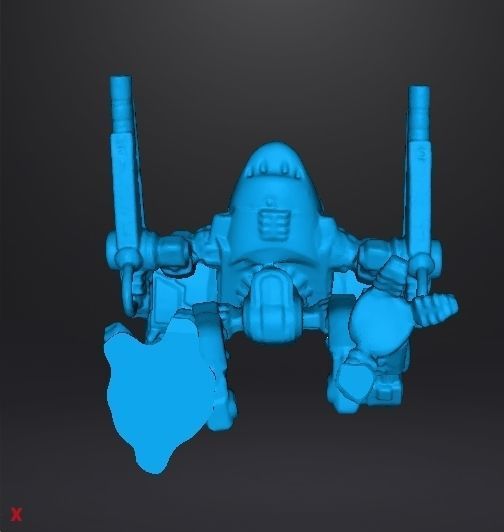 MADCAT MK IV MECH BATTLETECH MINIATURE MODEL FOR GAMES 3D print model_13