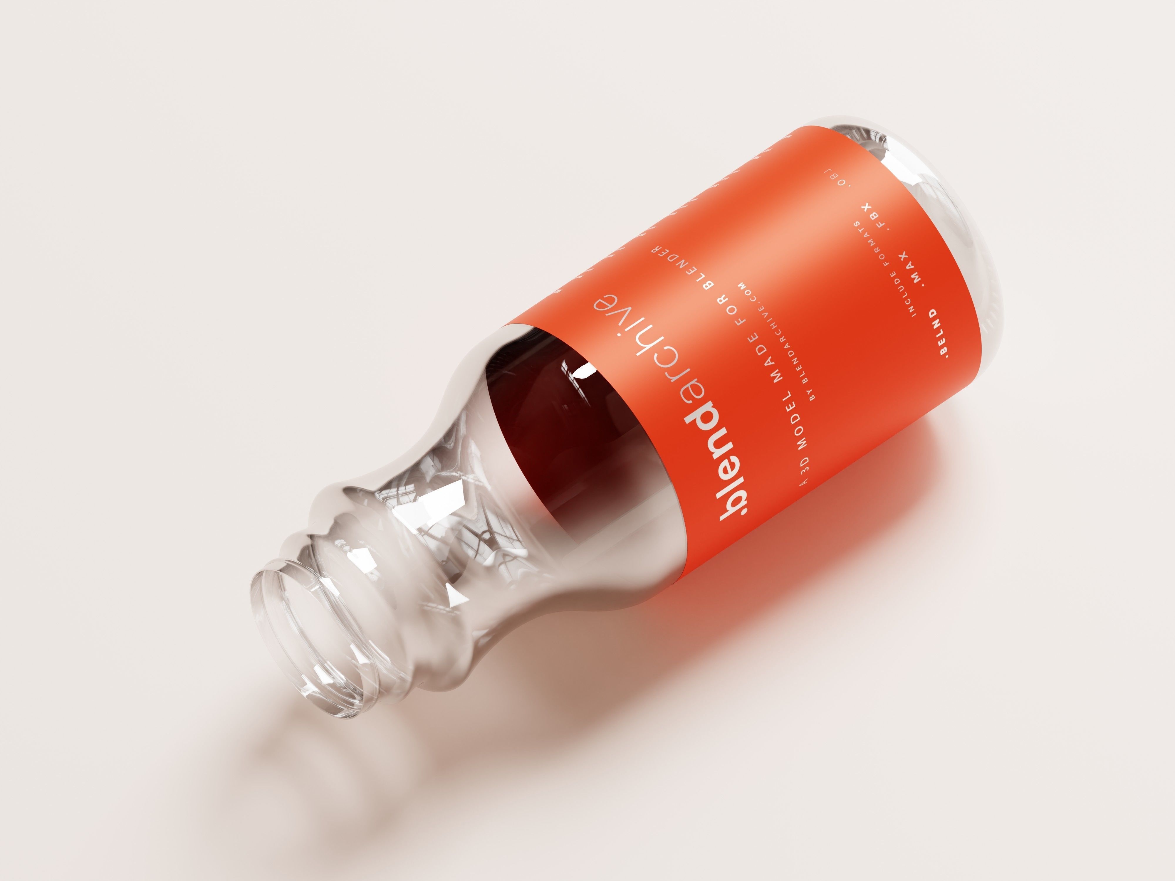 Juice Bottle 3D Model Low-poly 3D model_9