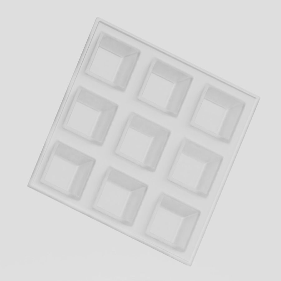 Crystal Ice Cube Tray 3D model_2