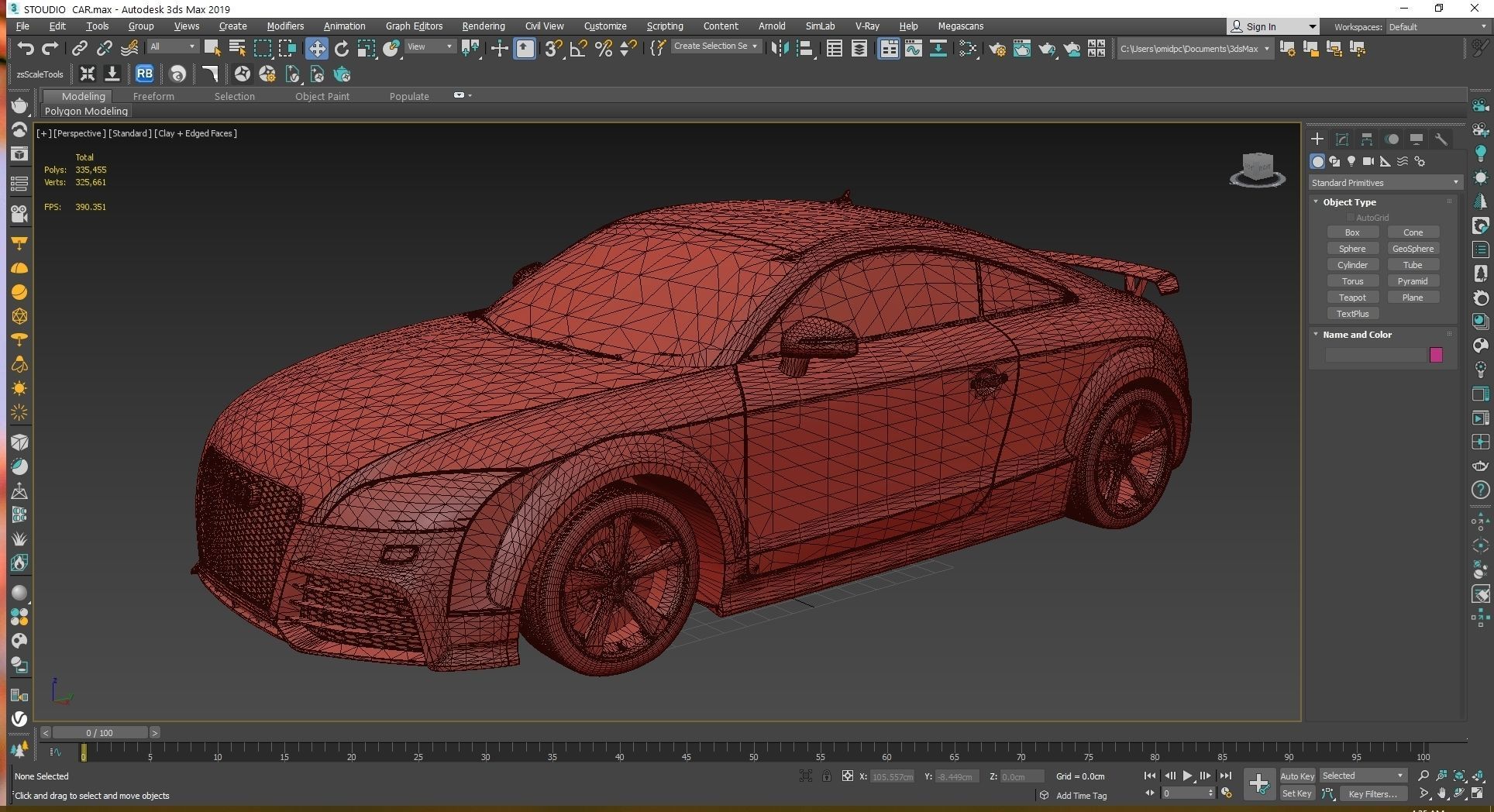 2010 Audi TT RS Coupe Low-poly 3D model_23
