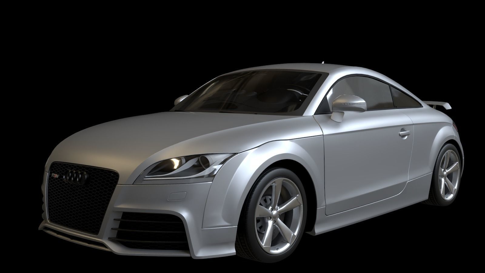 2010 Audi TT RS Coupe Low-poly 3D model_3