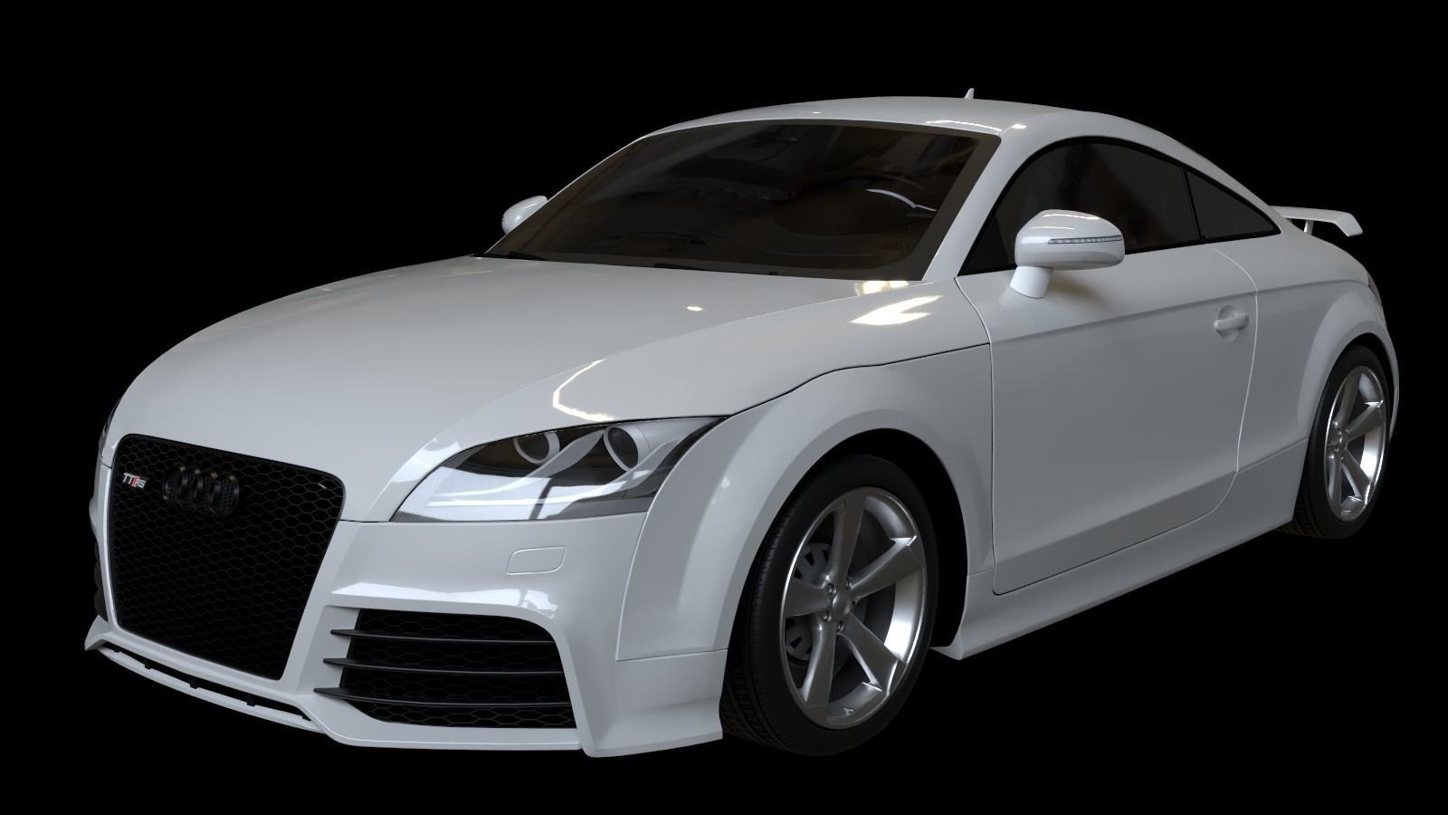 2010 Audi TT RS Coupe Low-poly 3D model_2