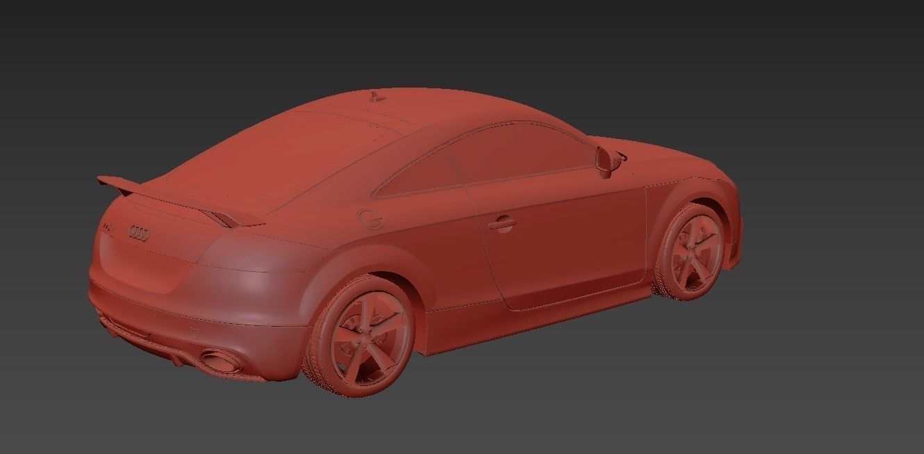 2010 Audi TT RS Coupe Low-poly 3D model_21