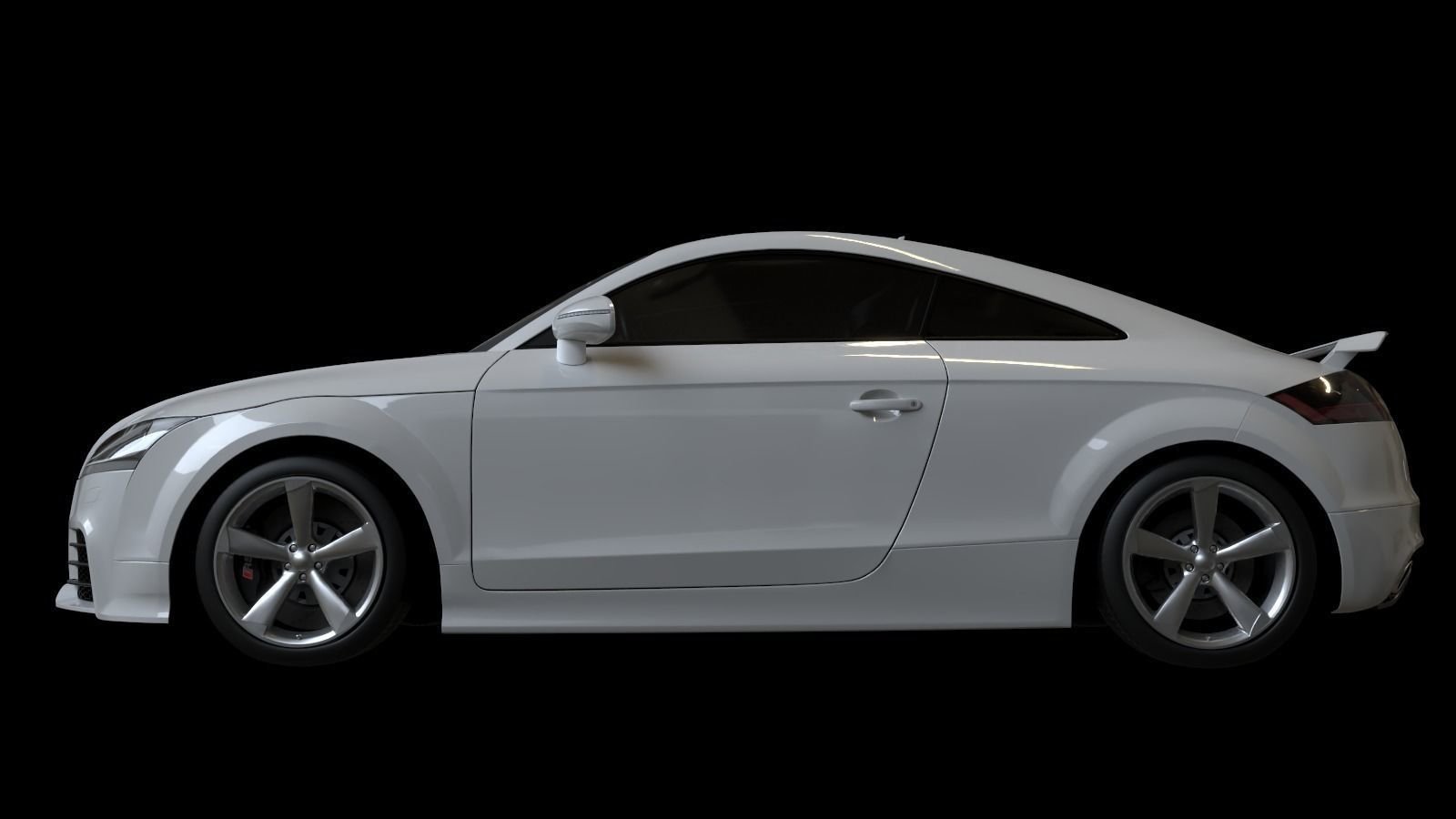 2010 Audi TT RS Coupe Low-poly 3D model_11