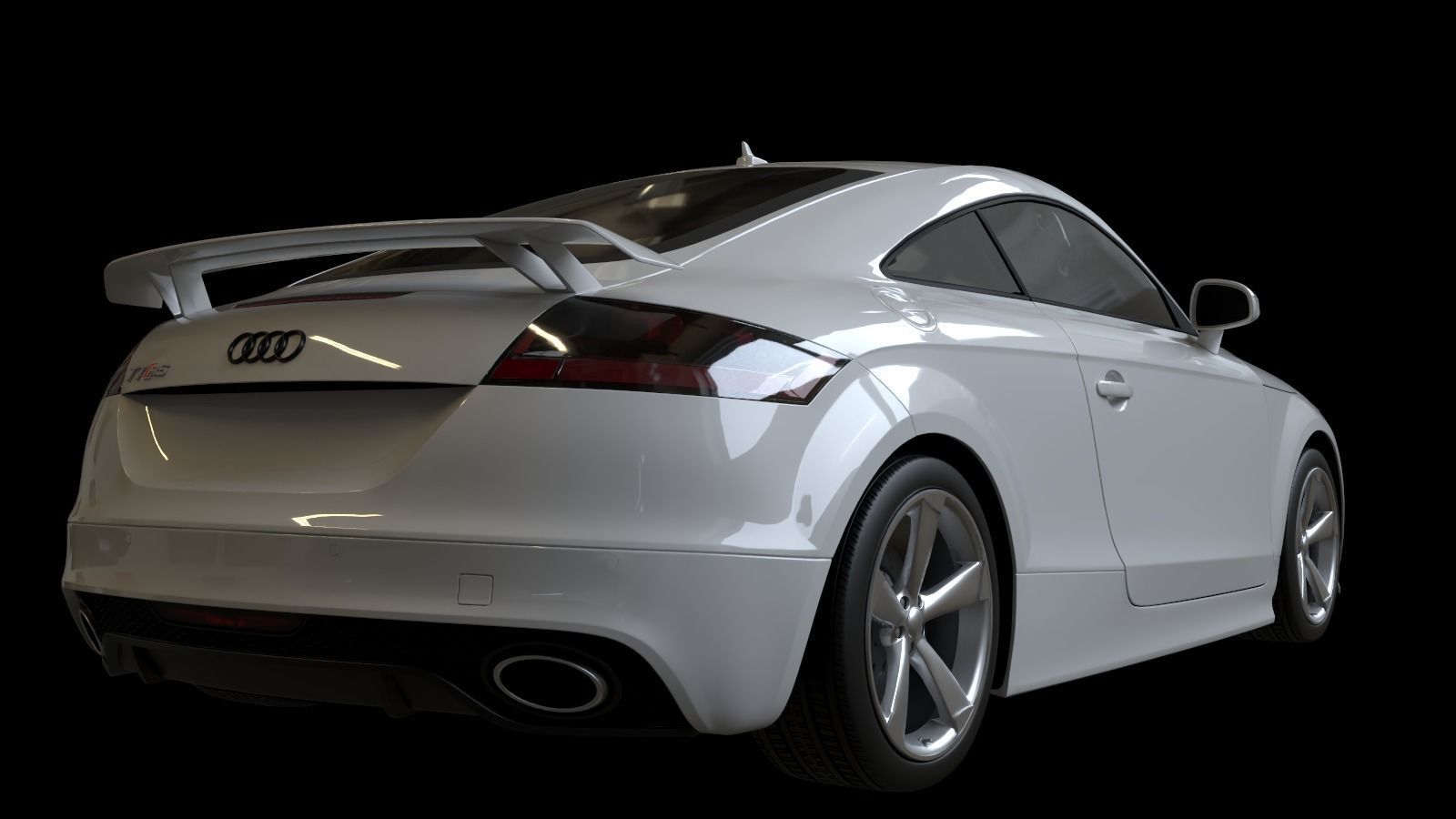 2010 Audi TT RS Coupe Low-poly 3D model_13