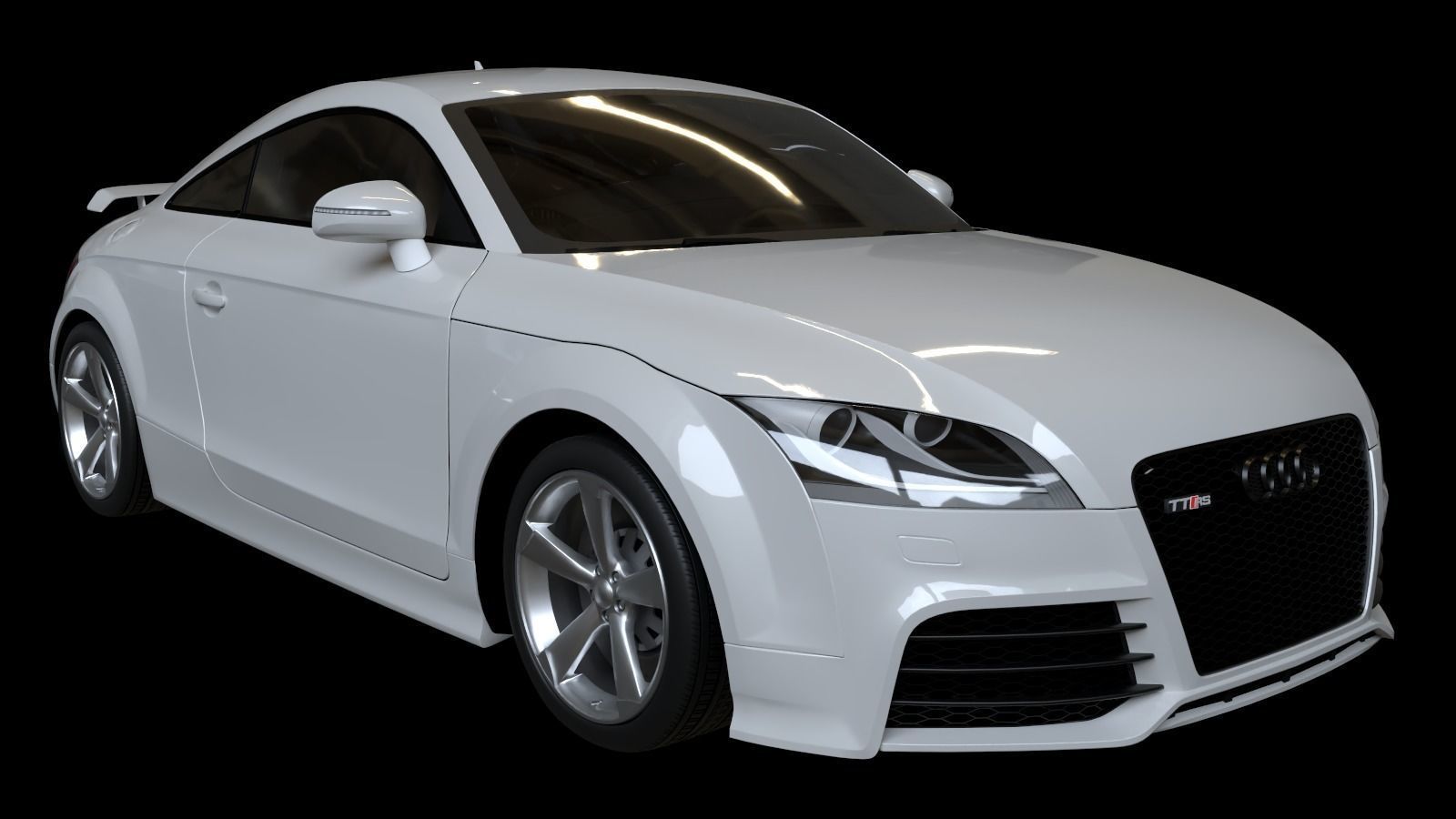 2010 Audi TT RS Coupe Low-poly 3D model_15