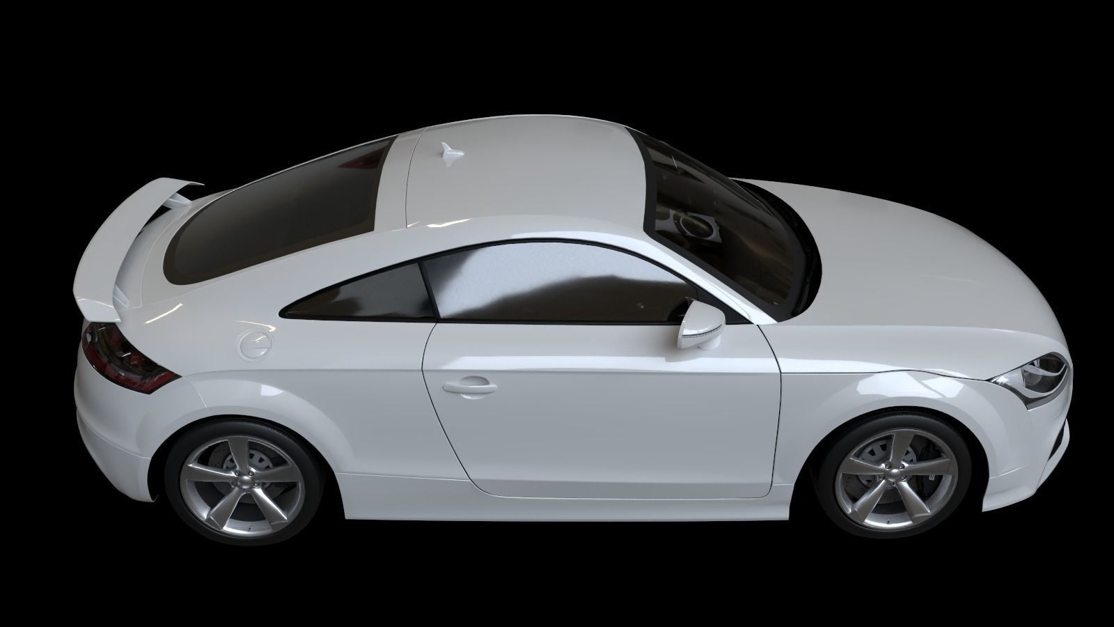 2010 Audi TT RS Coupe Low-poly 3D model_14