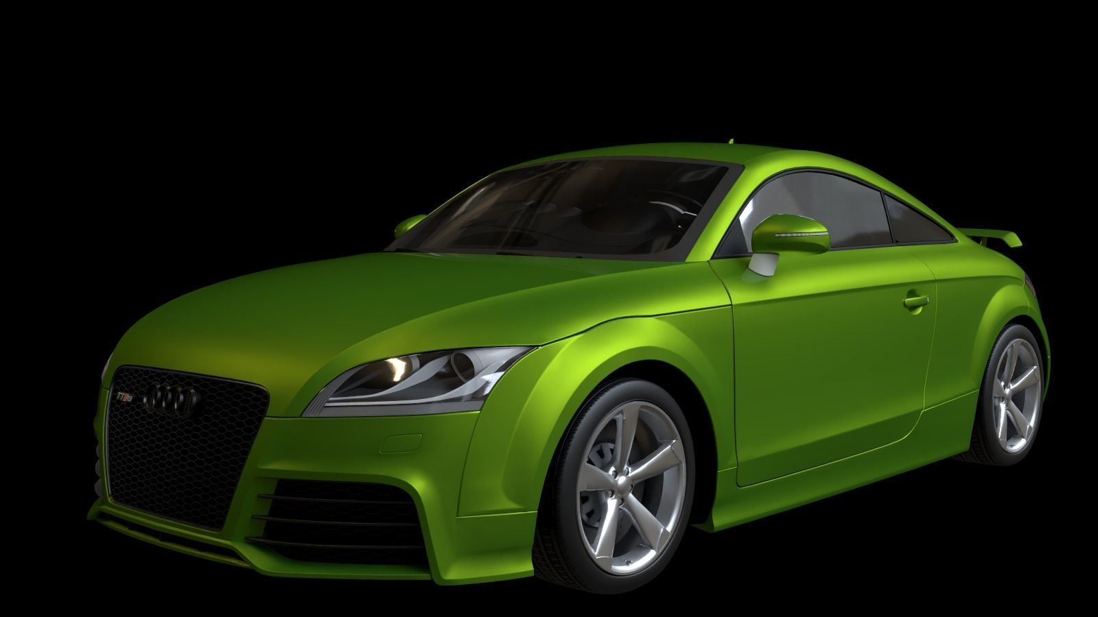 2010 Audi TT RS Coupe Low-poly 3D model_4