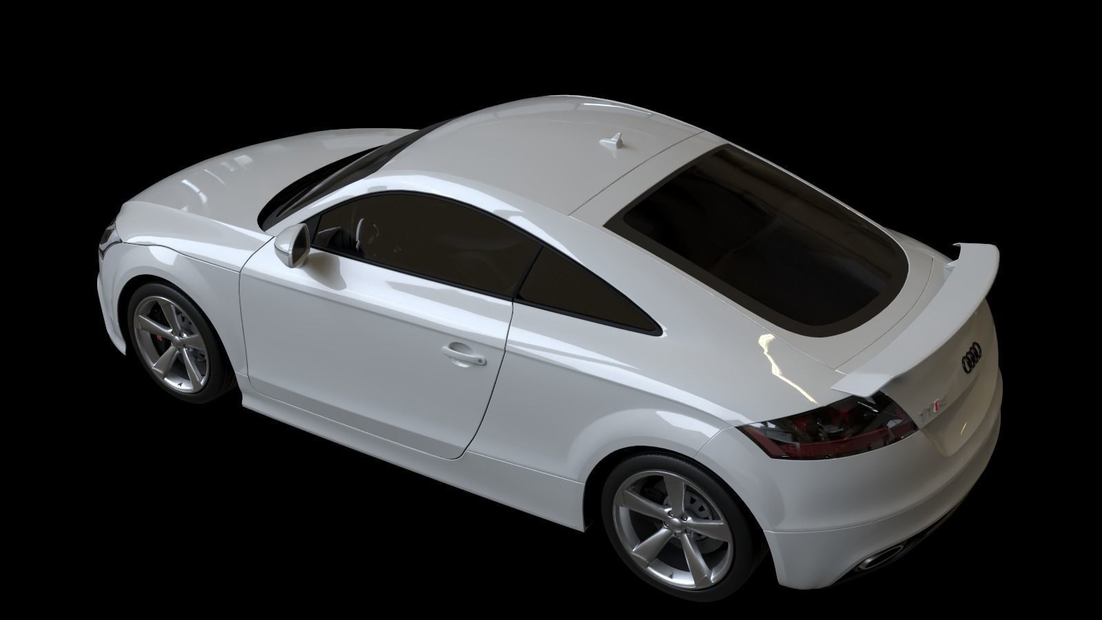 2010 Audi TT RS Coupe Low-poly 3D model_12