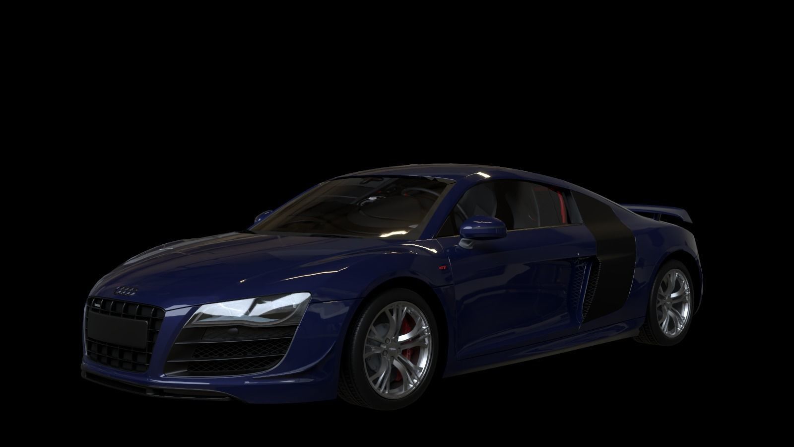 2011 Audi R8 GT Low-poly 3D model_5