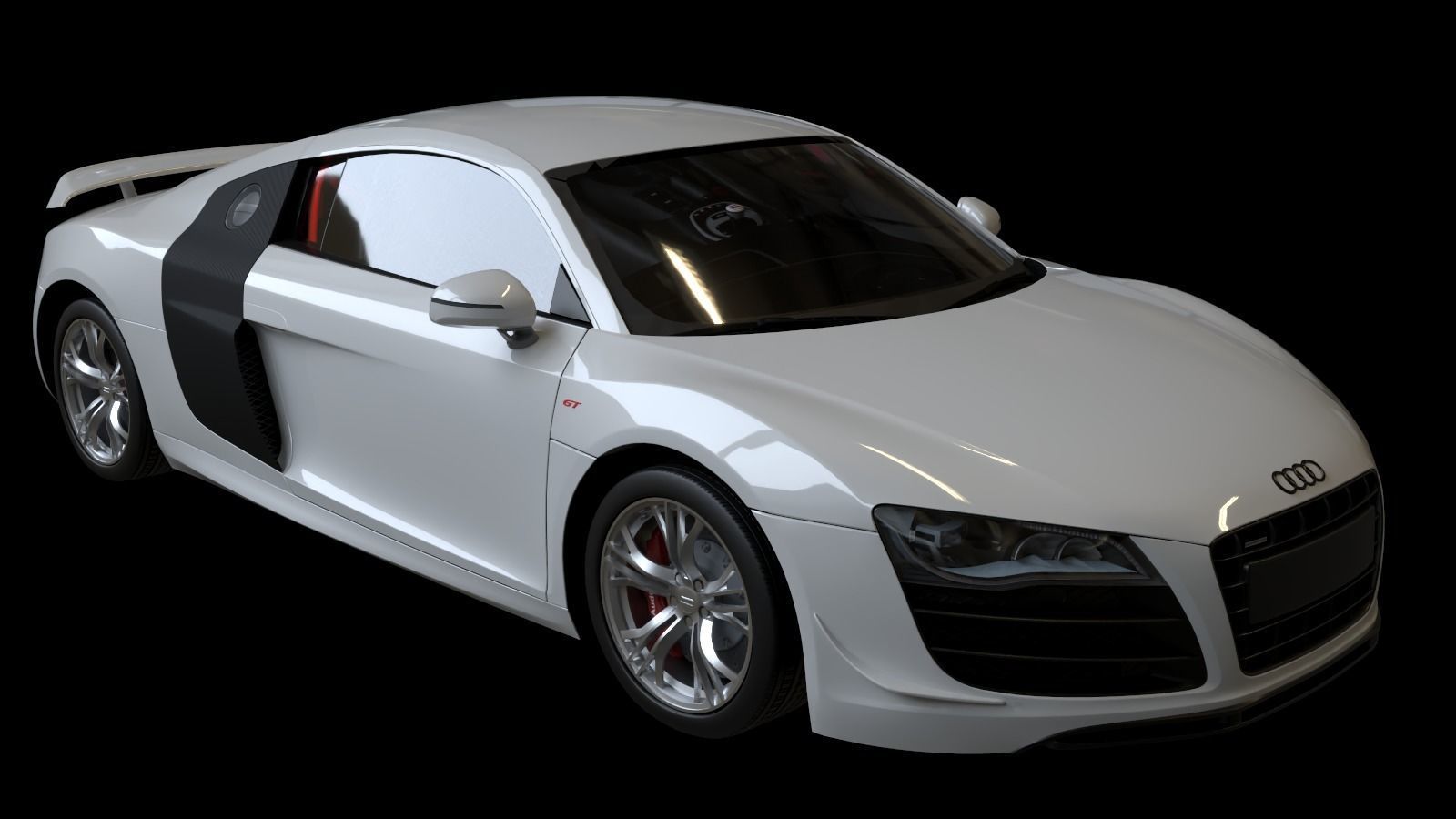 2011 Audi R8 GT Low-poly 3D model_17