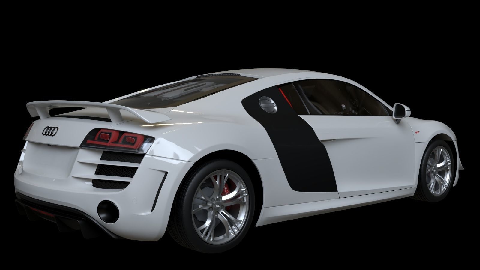 2011 Audi R8 GT Low-poly 3D model_16