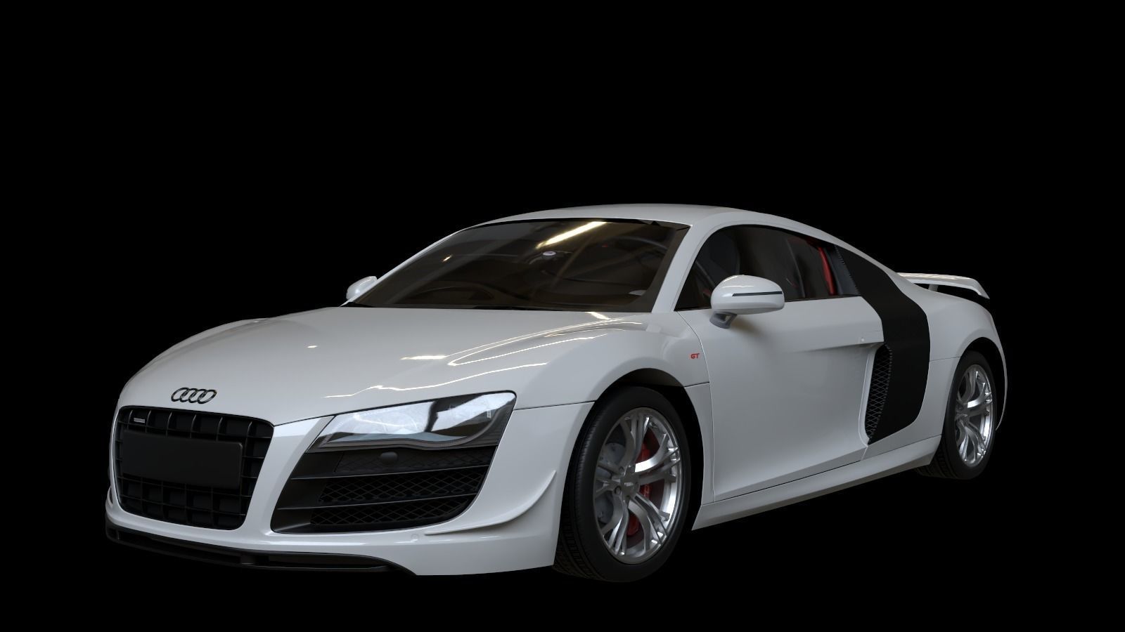 2011 Audi R8 GT Low-poly 3D model_2