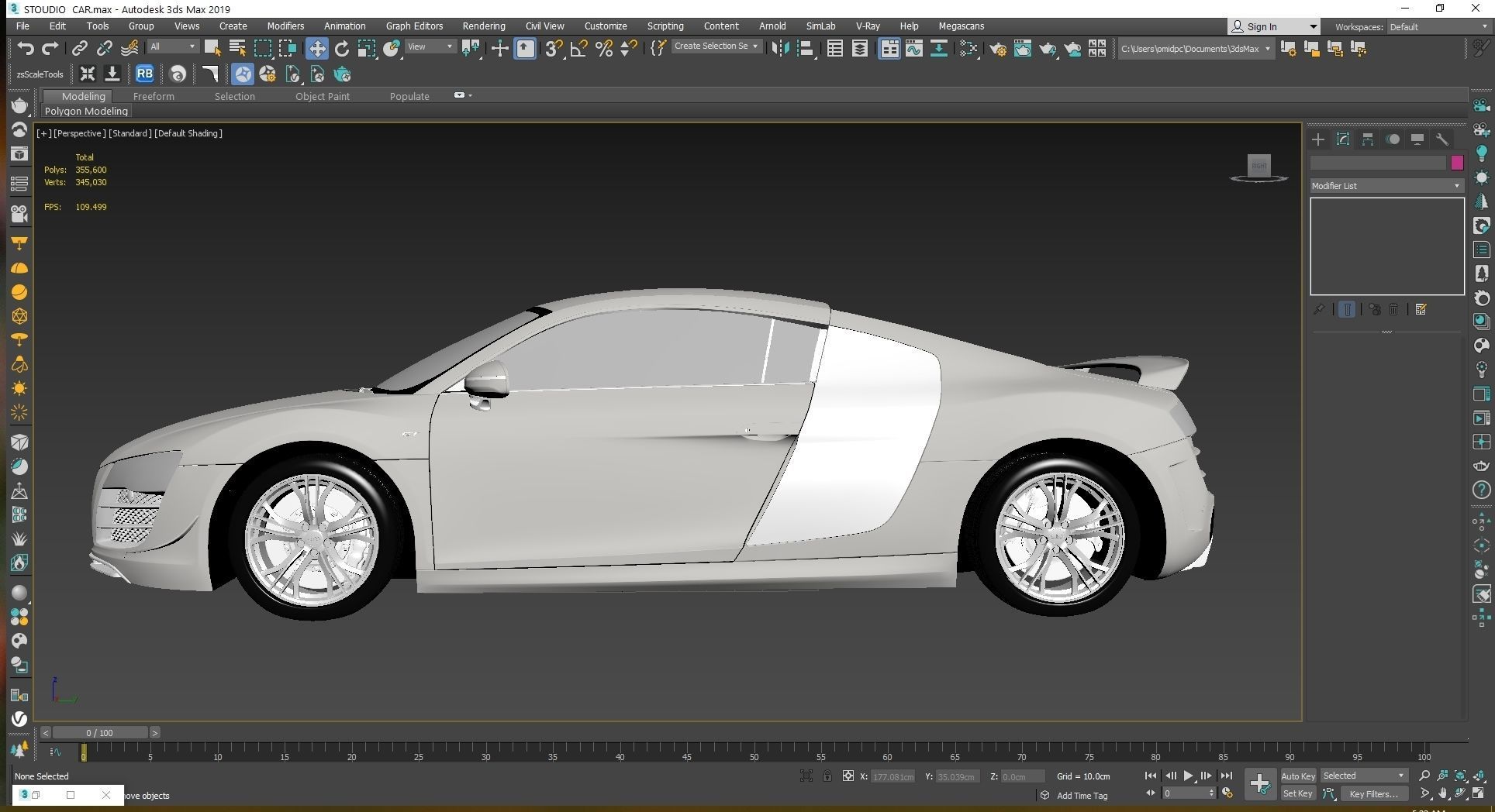 2011 Audi R8 GT Low-poly 3D model_22