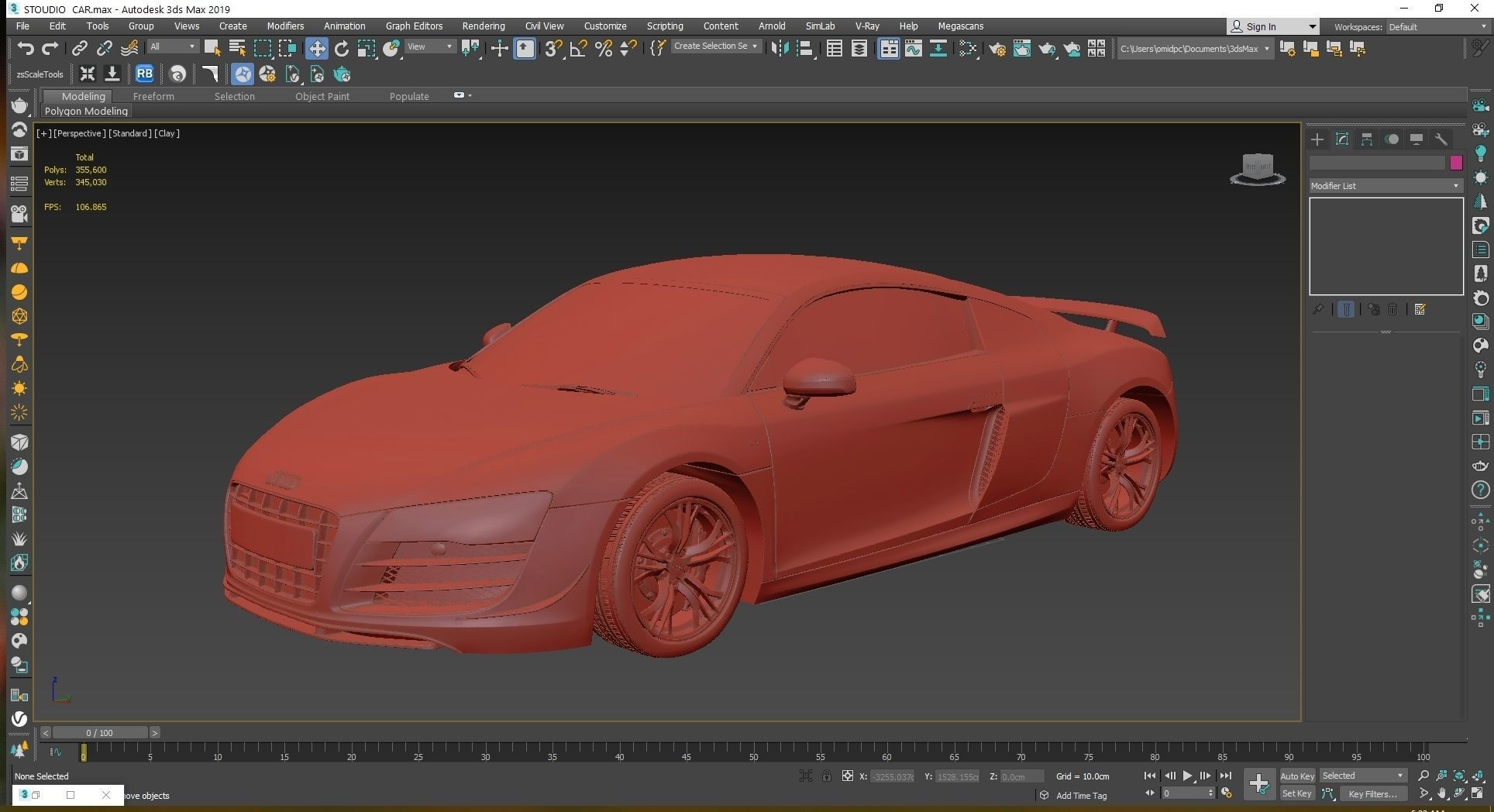 2011 Audi R8 GT Low-poly 3D model_23