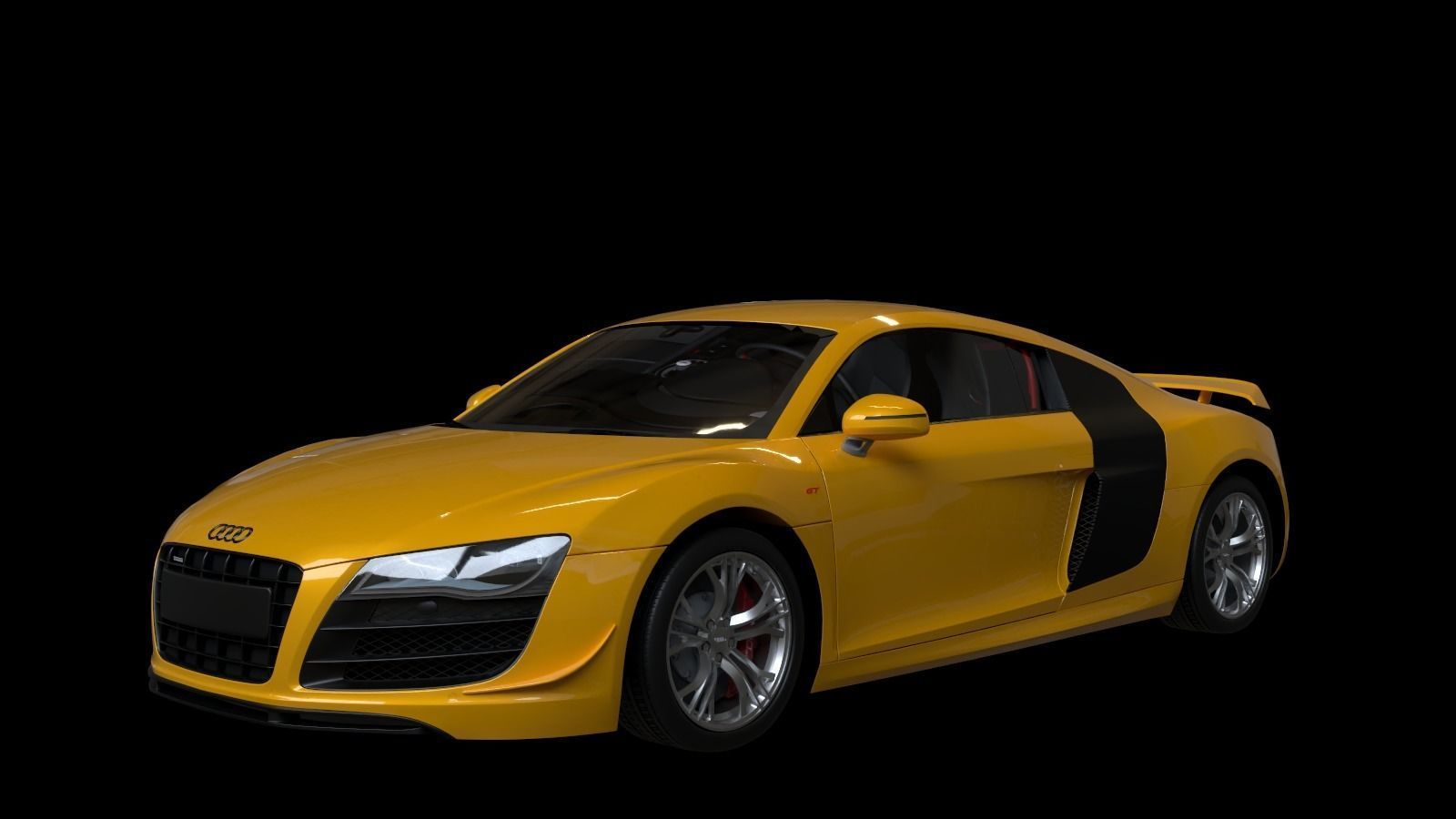 2011 Audi R8 GT Low-poly 3D model_7