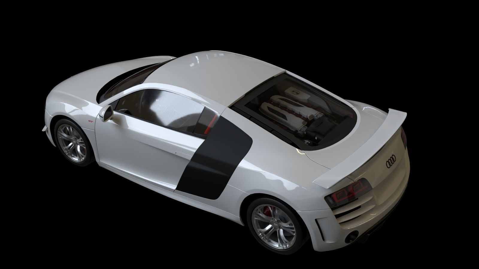 2011 Audi R8 GT Low-poly 3D model_14