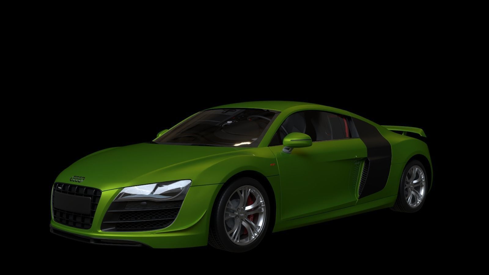 2011 Audi R8 GT Low-poly 3D model_3
