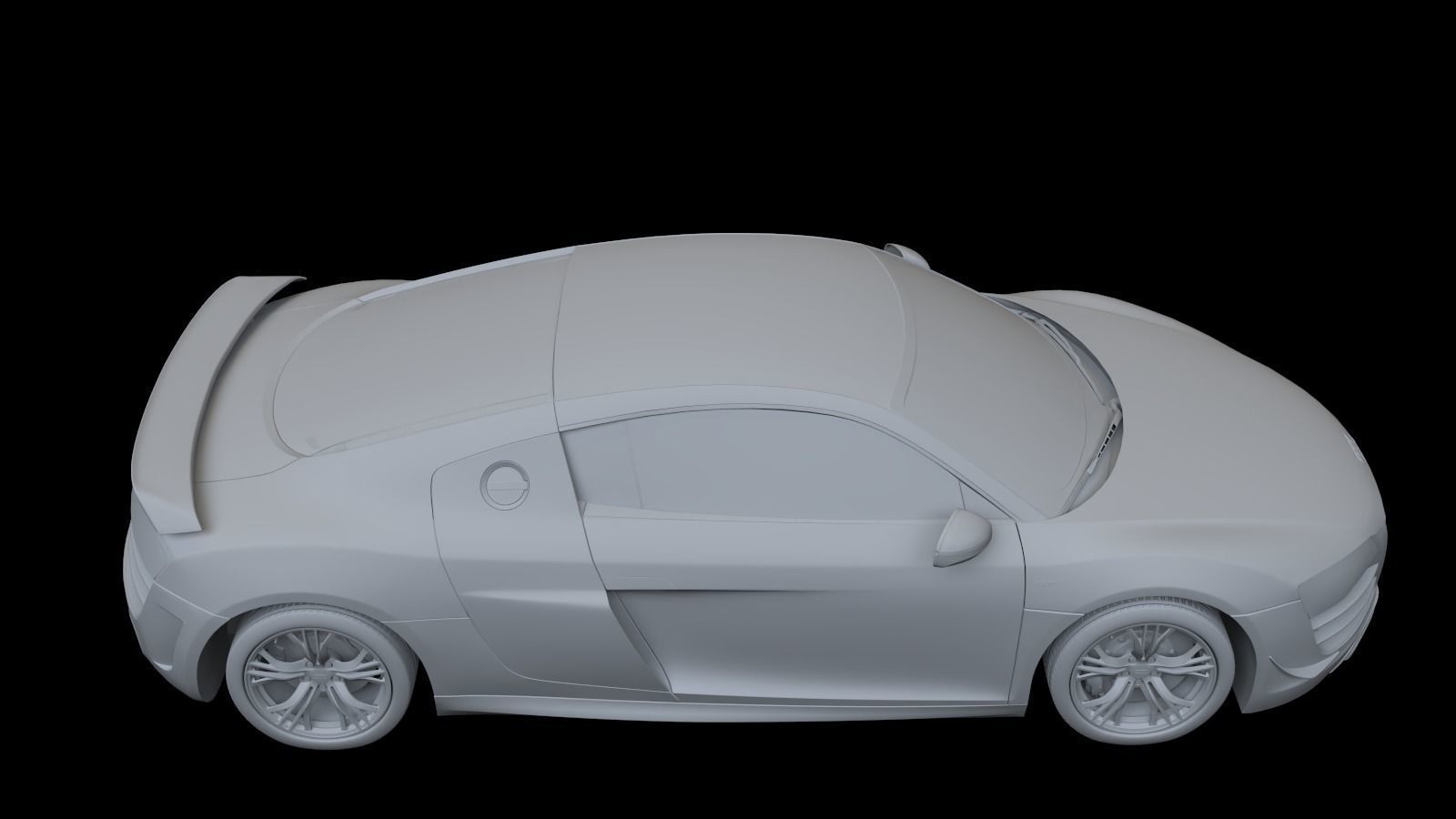 2011 Audi R8 GT Low-poly 3D model_13