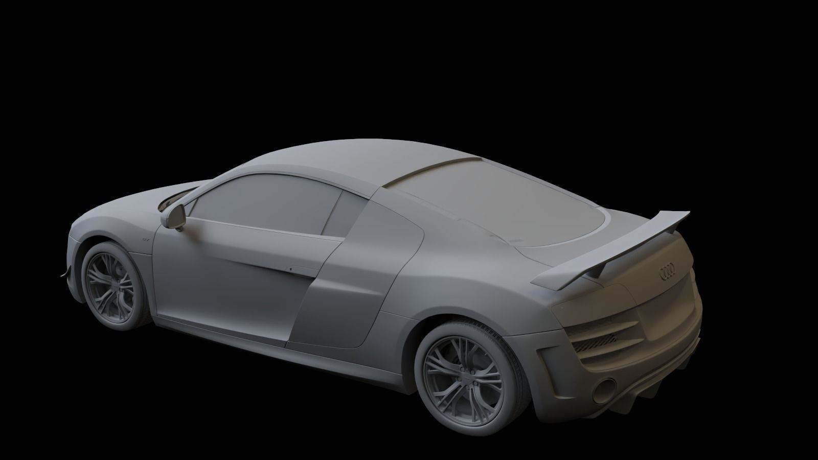 2011 Audi R8 GT Low-poly 3D model_10