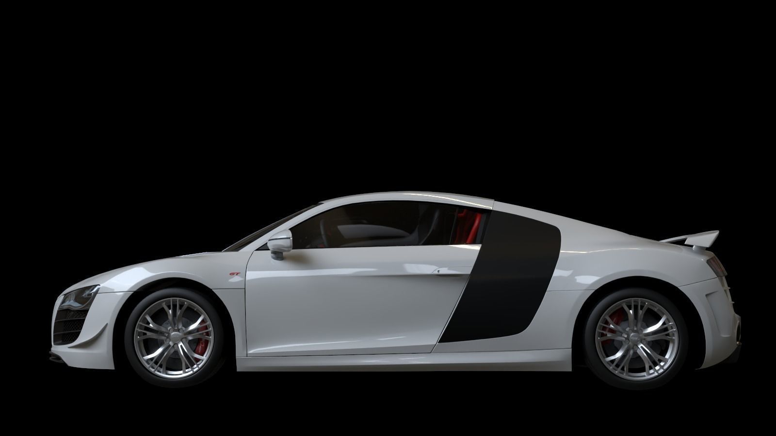 2011 Audi R8 GT Low-poly 3D model_11