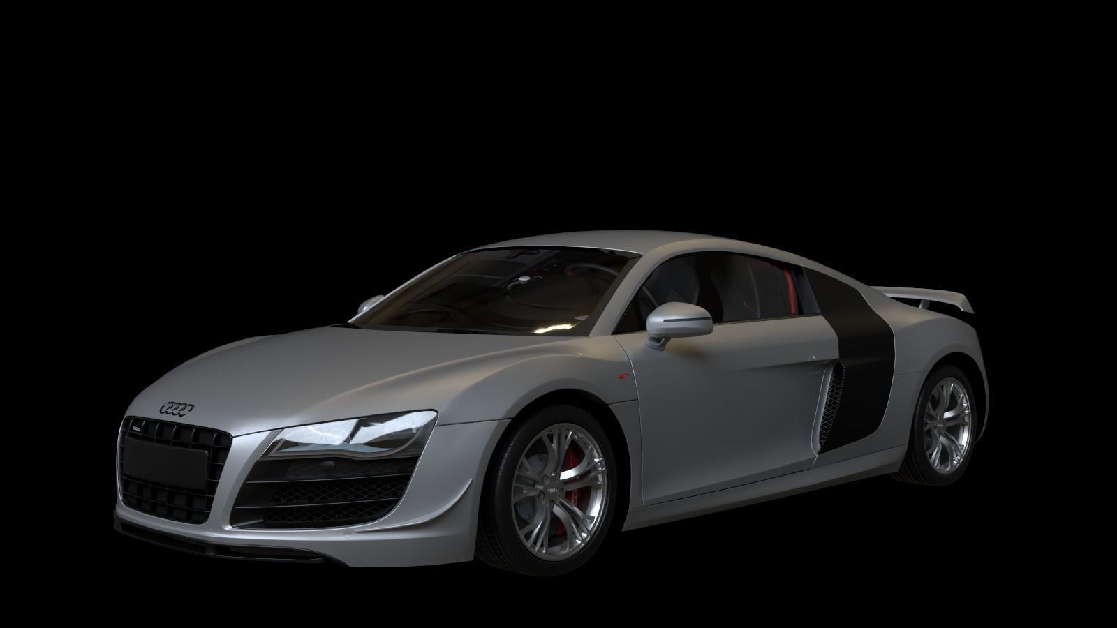 2011 Audi R8 GT Low-poly 3D model_4